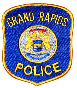 GRAND RAPIDS - POLICE - MICHIGAN MI Sheriff Polizei Patch STAATSSIEGEL WAPPEN HIRSCH  - Bild 1 von 1