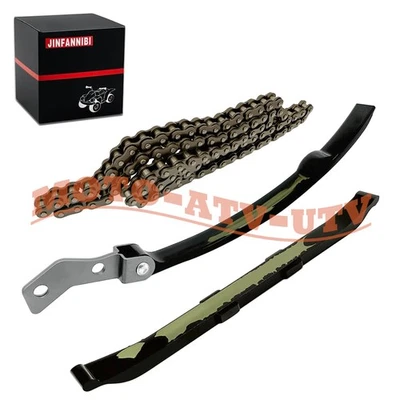 Cam Timing Chain & Guides Kit for Yamaha Timberwolf 250 YFB250 2WD/4WD 1992-2000 Foto 1 de 4