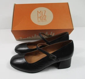 -Miz Mooz Gabbie schwarze Mary Jane Pumps mit eckigem Absatz Größe 38 - Bild 1 von 6