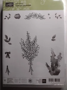 Stampin Up Lots of Lavender Photopolymer Stamp Set 11 Pieces - Picture 1 of 2