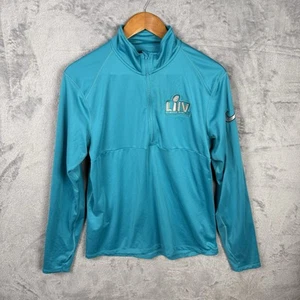 Super Bowl 54 LIV Nike NFL Team Apparel Dri-Fit Pullover Medium Teal Blue - Picture 1 of 7