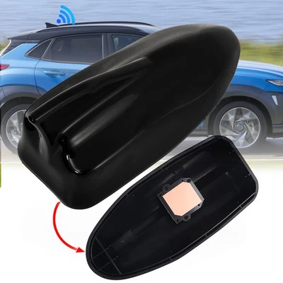 Black For Hyundai Kona 2018-22 Fin Antenna Base Cover Signal Aerial 96210-J9300 - Image 1 of 4