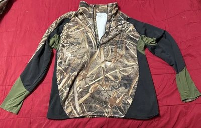 Men’s Size XL X-Large Drake Waterfowl Realtree Max-5 Pullover 1/4 Zip EST Camo - Image 1 of 4
