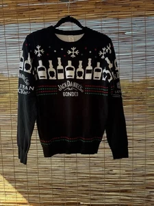 Suéter Jack Daniels Bonded Caballero Jack Tejido Vacaciones Damas Pequeño Navidad - Imagen 1 de 12