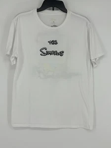 The Simpsons White Graphic Short Sleeve Crew Neck Graphic T-Shirt Men's - Picture 1 of 9