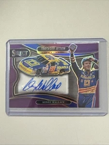 2025 Panini Select Racing Kenny Wallace Trackside Action Purple Auto /49 - Picture 1 of 2