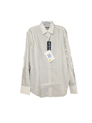 Camisa de vestir Emporio Armani para hombre blanca a rayas manga larga - Talla 40 - Nueva con etiquetas Foto 1 de 4
