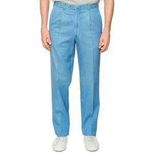 VANNUCCI MILANO Blue Denim Pants NEW EU 48 NEW US 32 Flaw - Picture 1 of 7