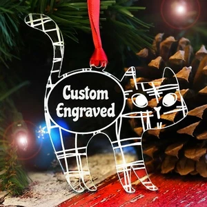 Adornos de Navidad de Halloween Adorables Personalizadas Gato Negro Árbol Decoraciones - Imagen 1 de 8
