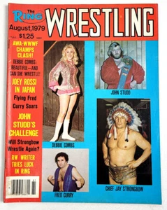 THE RING'S WRESTLING - AUG 1979 -  BIG JOHN STUDD / CHIEF JAY STRONGBOW / AWA - Bild 1 von 4