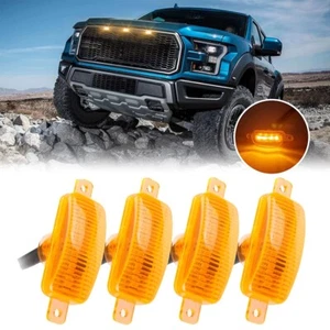 4X Amber LED Front Grille Light Running Light For Dodge Ram 2013-2023 2500 3500 - Bild 1 von 12