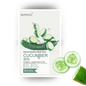 EUNYUL Natural Moisture Mask Pack Mask Sheet CUCUMBER 22ml 10EA Set - Picture 1 of 1