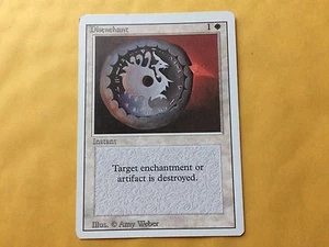 Misprint Disenchant Revised LIGHT PRINTED BACK Error MTG Magic Card - Picture 1 of 5