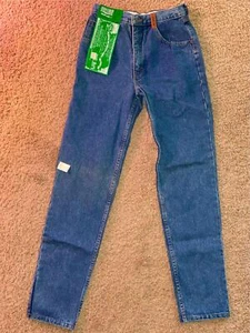 VTG 90S GIRLS 12 25 X 30 NEW WAVE JORDACHE SELECT DENIM GREEN LABEL JEANS - Picture 1 of 5