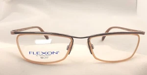 Vintage Flexon FL472 Eyeglass Frame Only 50□ 17 135 CAMEL BLUSH - Picture 1 of 10