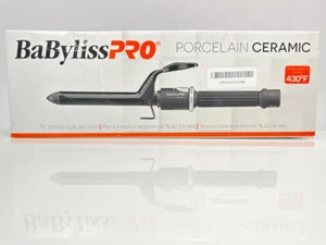 BaBylissPro 3/4 inch Curling Iron, Porcelain Ceramic Professional Hair Curler - Picture 1 of 6