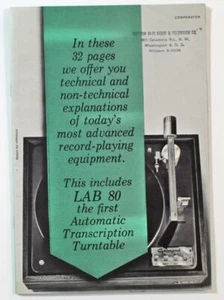 Garrard Lab 80, A70, AT60, Model 50 Automatic Turntable Catalog - Picture 1 of 4