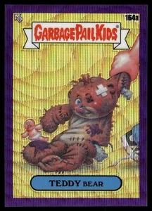 2021 Topps Chrome Garbage Pail Kids Series 4 Teddy Bear Purple Wave /250 #164a - Picture 1 of 2