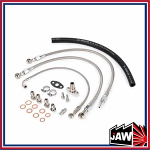 Kit de línea de agua de aceite turbo para Nissan RB20DET RB25DET RB30 Garrett GT30R GT35R - Imagen 1 de 1