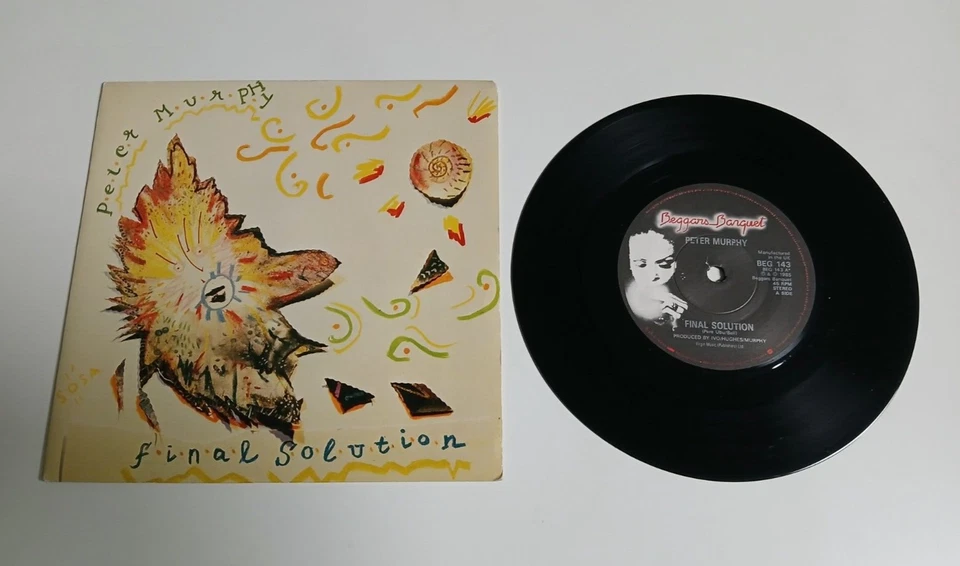 PETER MURPHY FINAL SOLUTION VINYL 7" SINGLE BEGGARS BANQUET 1985 DISC NEAR MINT - Image 1 of 2