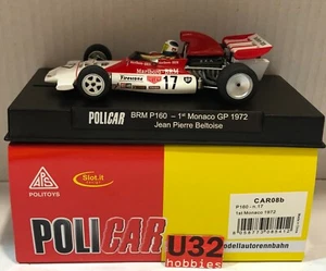 Slot Car policar CAR08B Brm P160 #17 F1 1º Gp Monaco 1972 Jean Pierre Beltoise - Picture 1 of 8