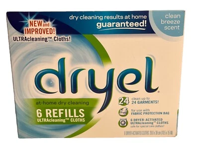 1-DRYEL At Home Dry Cleaning Cloth Refill ULTRAcleaning Discontinued