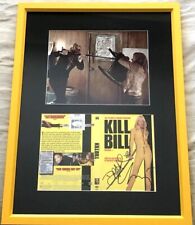 Daryl Hannah Uma Thurman dédicacé signé auto Kill Bill film 8x10 encadré JSA