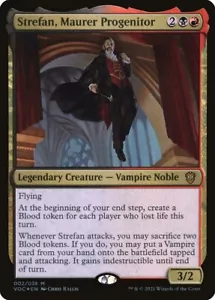 1x Strefan, Maurer Progenitor *FOIL* - NM - Crimson Vow Commander SPARROW MAGIC - Picture 1 of 1