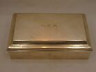 Important Sterling Hand Made Cartier Cigarette Box G.E.A from Pres. Eisenhower 