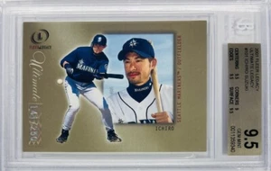 Fleer Legacy Ichiro Suzuki #101 Gold Ultimate Legacy 2001/250 radiocontrol novato BGS 9,5 - Imagen 1 de 2