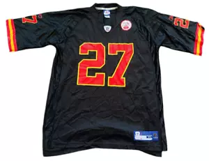 Kansas City Chiefs Larry Johnson Jersey Size XL REEBOK #27 NFL Football Black - Picture 1 of 8