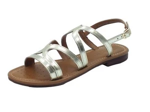Geox D45LXY Sozy Lt Gold Sandali alla schiava con tacchetto basso per Donna in p - Foto 1 di 3