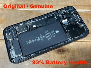 iPhone 12 - Back Housing Frame Replacement w/ Small Parts - Midnight Black - OEM - Photo 1 sur 8