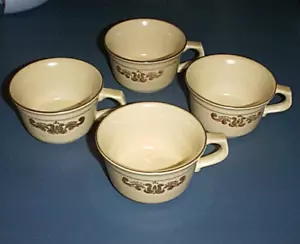 Juego de tazas de café PFALTZGRAFF 8 oz de (4) Brown Village Castle Mark #6-1 - Imagen 1 de 2