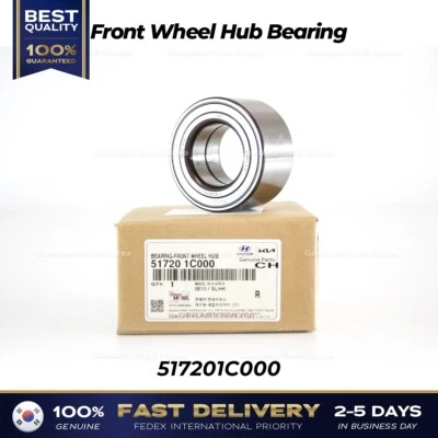 ⭐Genuino⭐ Cojinete de cubo de rueda delantera 517201C000 para Hyundai Accent Foto 1 de 4