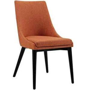 Viscount Orange Fabric Dining Chair - Picture 1 of 4