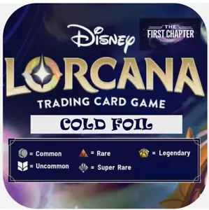 Disney Lorcana - The First Chapter - COLD FOIL Singles You Pick the Card - Picture 1 of 3
