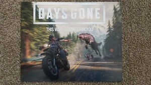 Days Gone Deacon St. John Poster 16x13 inch Thick paperboard Display PS4 Advert - Picture 1 of 2