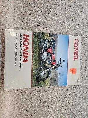 CLYMER HONDA 250 Y 360CC GEMELOS 1974-1977 MANUAL DE REPARACIÓN DE SERVICIO NUEVO CB CL CJ Foto 1 de 2