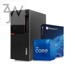 Lenovo Tower Desktop PC Intel i5-9500 64GB 2TB SSD 2TB HDD Built-in Wi-Fi Win 11 - Picture 1 of 7