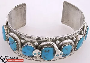 Manschette Effie Calavaza Türkis, Silber - Bild 1 von 6