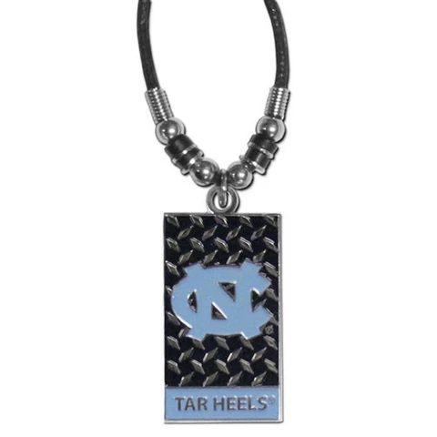 NORTH CAROLINA TAR HEELS DIAMOND PLATE NECKLACE ROPE NCAA OFFICIALLY LICENSED Cover