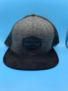 Sombrero de Camionero RVCA Negro Gris Unisex Adultos Talla Única Malla Ajuste Medio Ajustable - Imagen 1 de 7