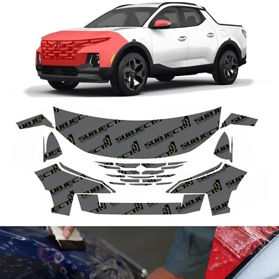 Fits: 22-24 Hyundai Santa Cruz Pre-Cut Front End Paint Protection Film PPF - Image 1 of 4