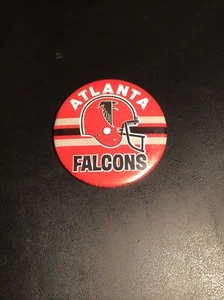 Vintage 1980’s Football Atlanta Falcons 3 1/2” Pinback Button - Picture 1 of 2