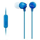 Sony MDR-EX15AP Earphones with Smartphone Mic and Control - Blue