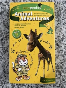 Baby Genius - Animal Adventures VHS-Kassette 2002 Kinder Kids Lehrfilm - Bild 1 von 3