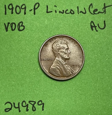 1909-P VDB Lincoln Cent / Penny 1c AU About Uncirculated - Image 1 of 3
