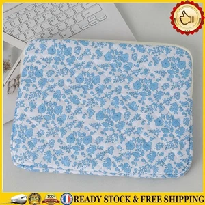 11 Inch Laptop Sleeve Quilted Laptop Bag Floral Laptop Carrying Case (blue S) *N - Afbeelding 1 van 8