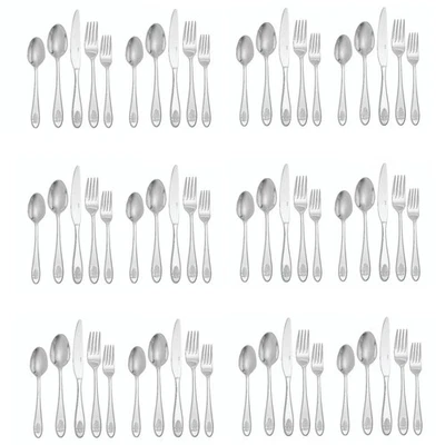 Spode Christmas Tree 18/10 Stainless 60pc. Flatware Set (Service for Twelve) - Image 1 of 4
